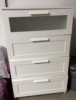 White 4-Drawer Dresser