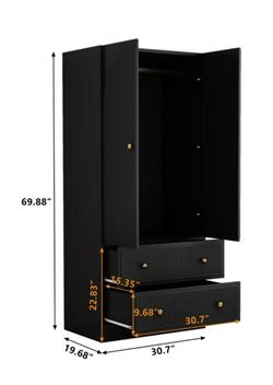 Black armoire