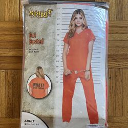 Costume “Got Busted” Jail Inmate Adult SM/MD