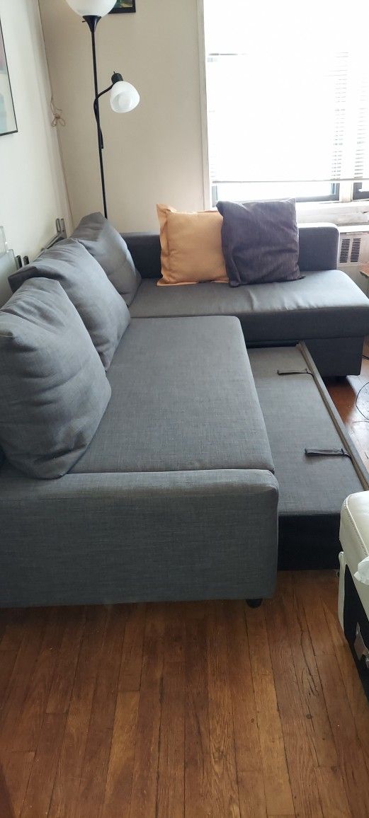 Ikea sofa convertible into a bed