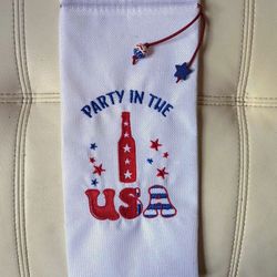 White, Red And Blue "Party in the USA" Bottle Holder
