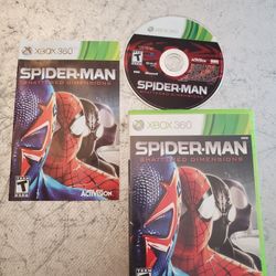 Spider-Man: Shattered Dimensions (Microsoft Xbox 360, 2010) CIB Complete disk is in excellent condition