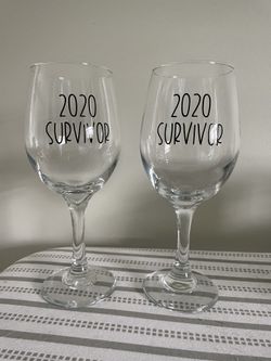 2020 Survivor Wine Glasses