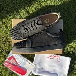 BLACK SUEDE RED BOTTOMS