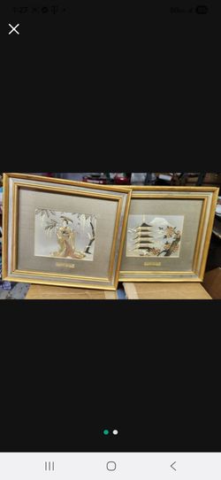 Pair of Japanese Framed Art Prints