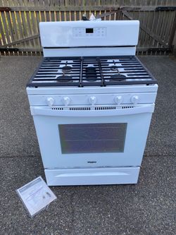 Whirlpool White Gas Range Stove