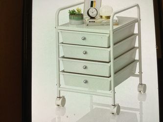4-Drawer Rolling Storage Cart on Wheels