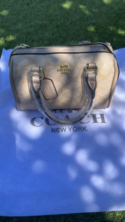 Coach New York Signature Mini Satchel Handbag