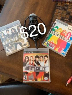 Sing it PS3 video games. 3 games with microphone.