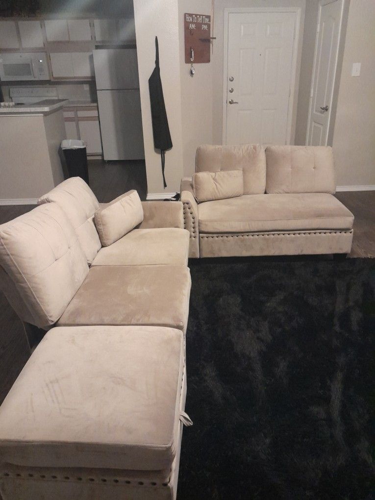 Tan Sectional Couch