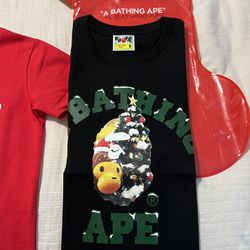Bape Christmas Shirts Mens And Kids