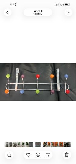 10 Hook over the door hook rack