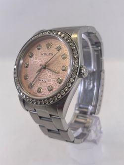 34mm Rolex Air King 14000M || Aftermarket Dial Diamond Bezel || 6” Band