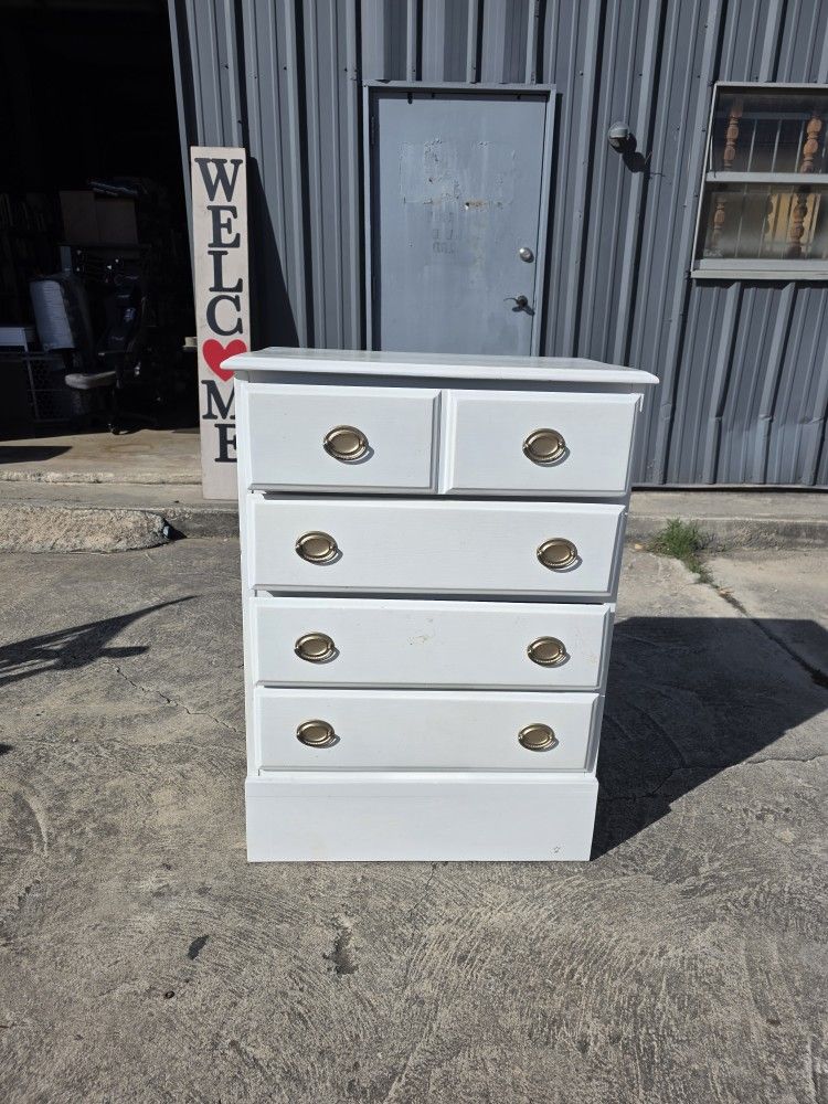Kids Real Wood Tallboy Chest Bottom Drawer Needs Work But Can Be Used As Is Too