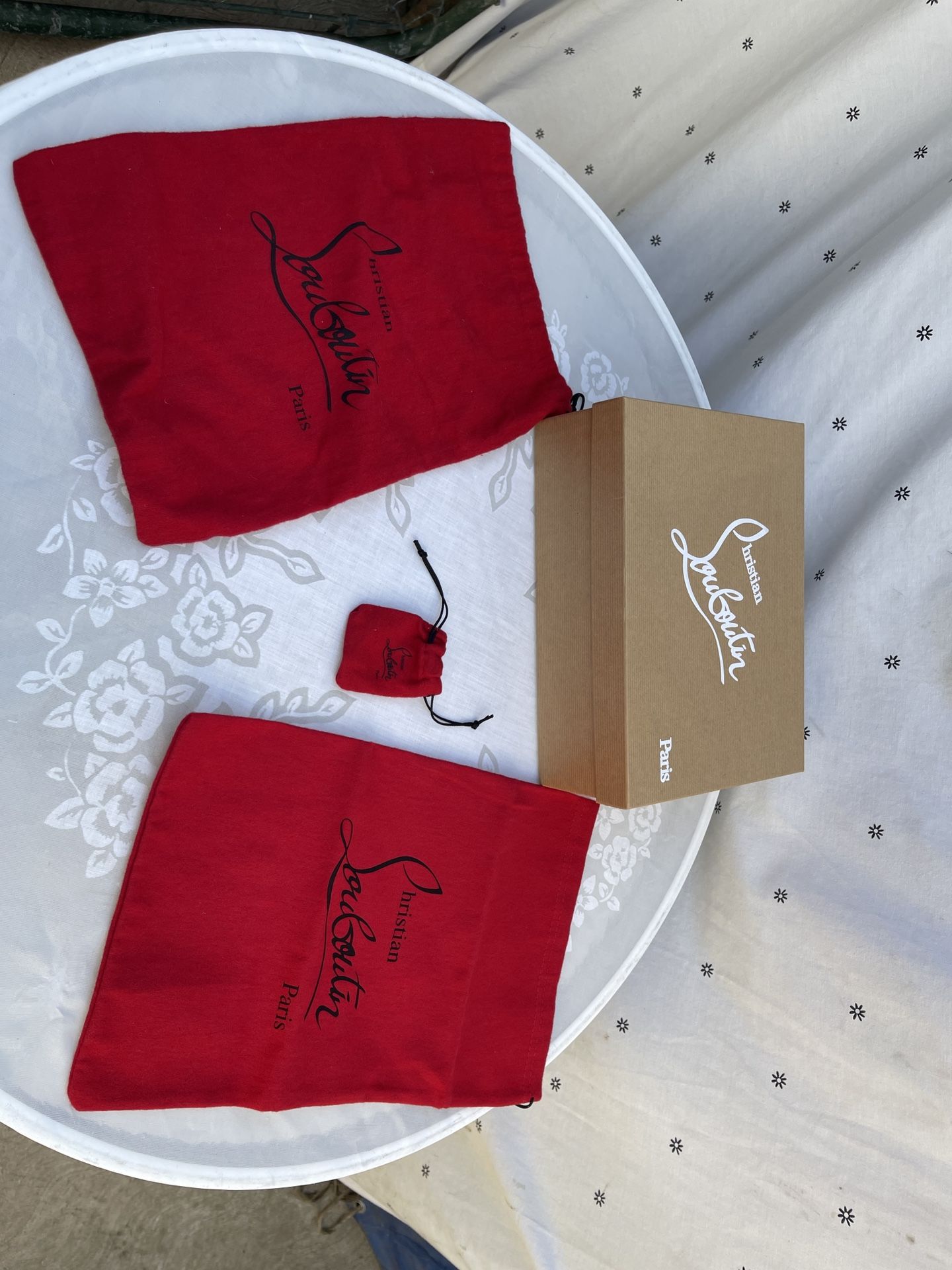 Christian Louboutin Empty Shoe Box And Dust Bag