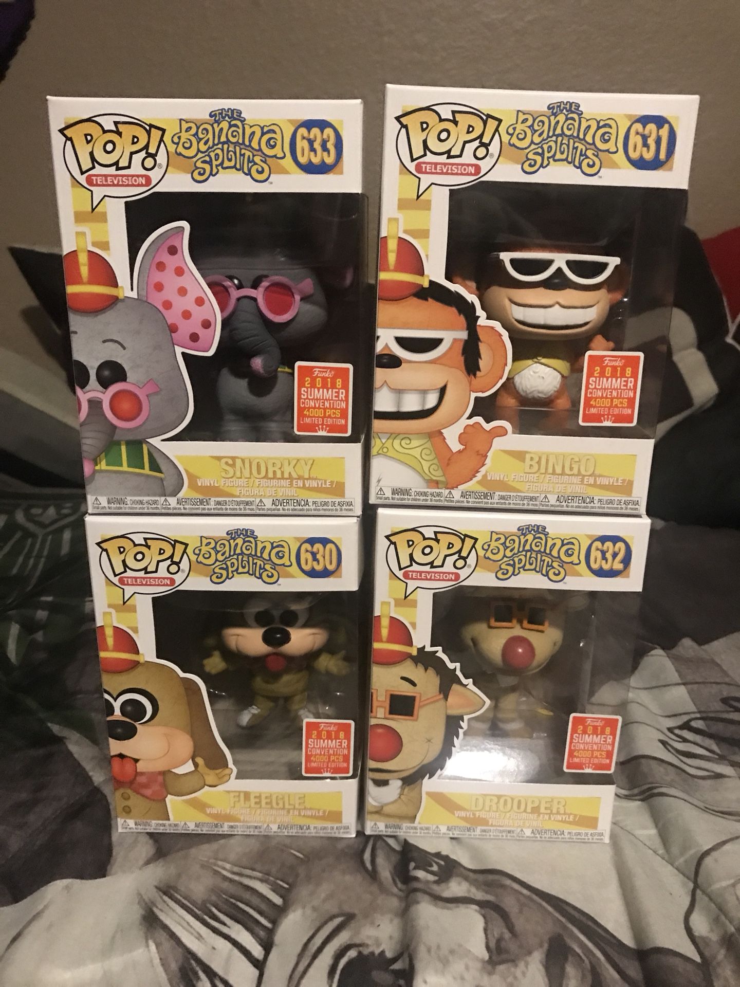 The Banana Splits Funko Pop Set