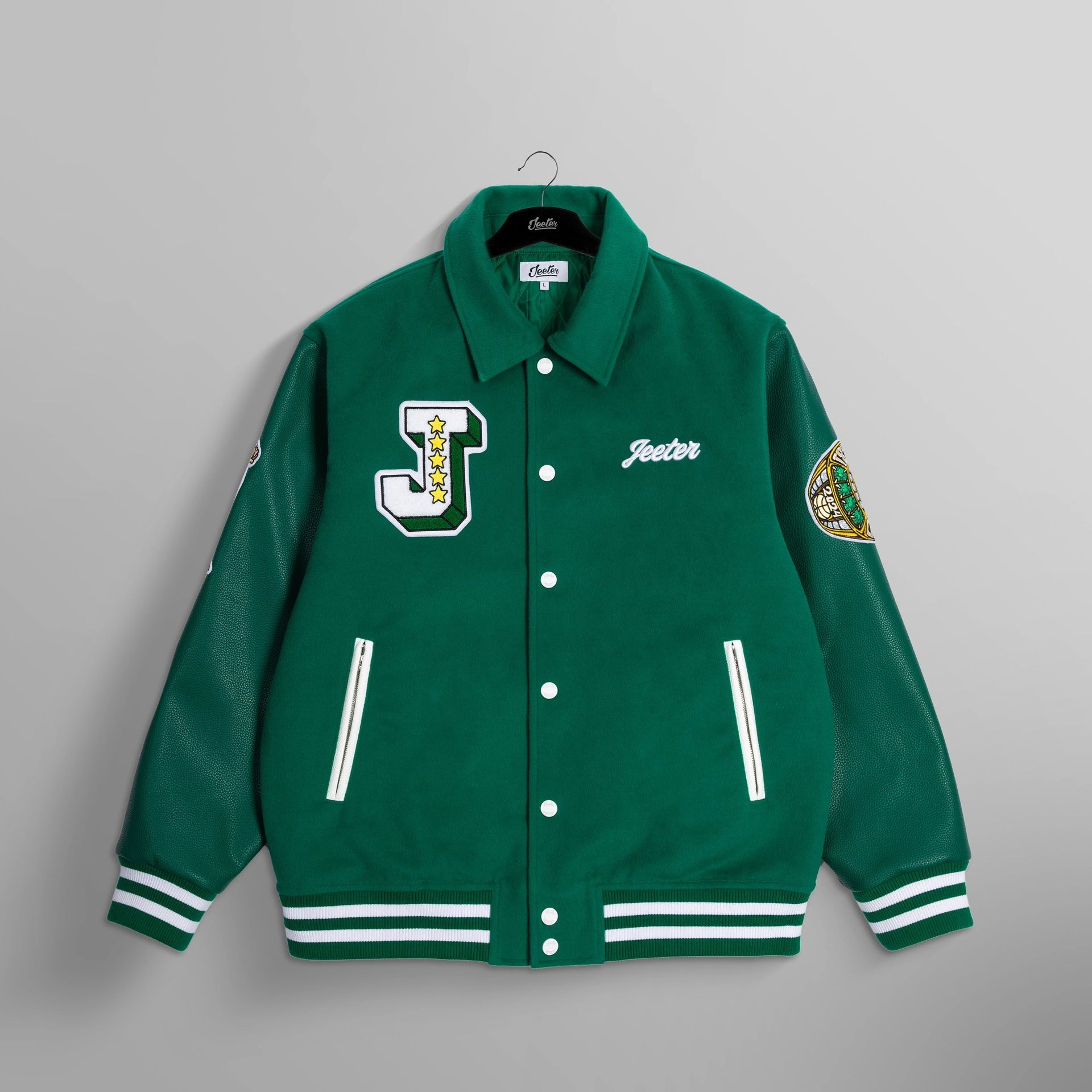18th Banner Tribute - Boston Jeeter Varsity Jacket SIZED LARGE