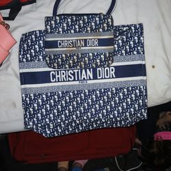 Christian Dior Bag With Small Wallet Purse 