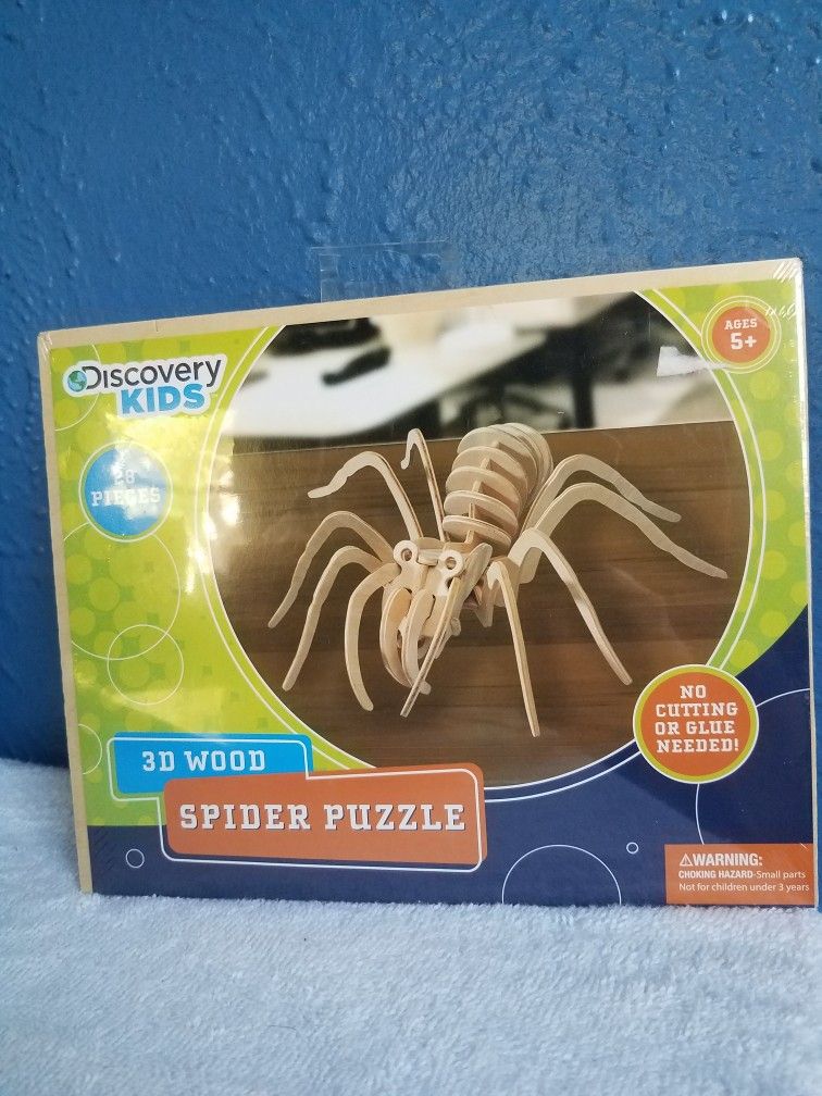 Spider Wooden Puzzle 3D