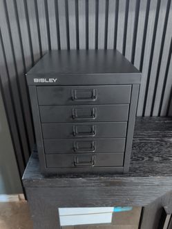 Bisley black 5 drawer storage