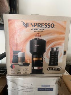NEW / NEVER USED Nespresso Vertuo Next + Aeroccino3 Milk Frother –