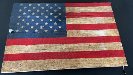 Solid Wood Flag Picture