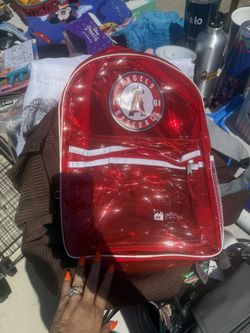 Angel Red Clear Back Pack