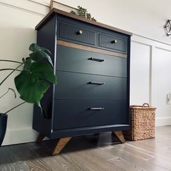 Vintage Tall Dresser / Chest of Drawers