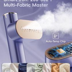 Travel Steamer for Clothes, 100-240V Dual Voltage Portable Handheld Garment Steamer & Iron 2 in 1, Travel Size 1000W. USA, Europe, Asia, South America