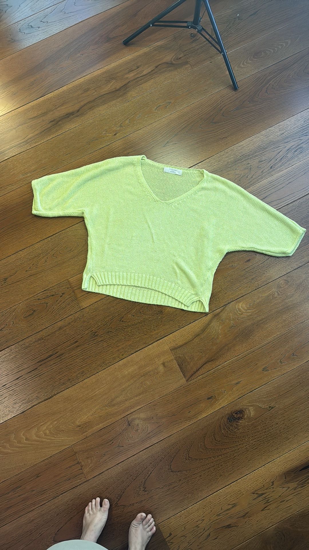 Zara Knit Crochet Blouse