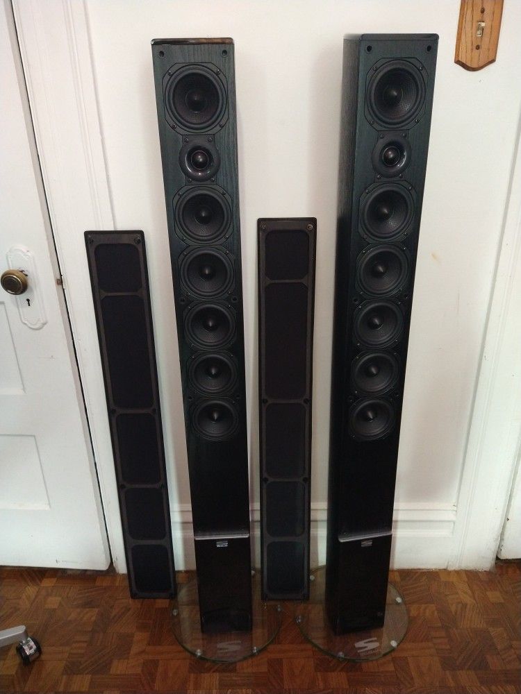 PAIR OF SINCLAIR SCULPTURA ST6 Floor SPEAKERS