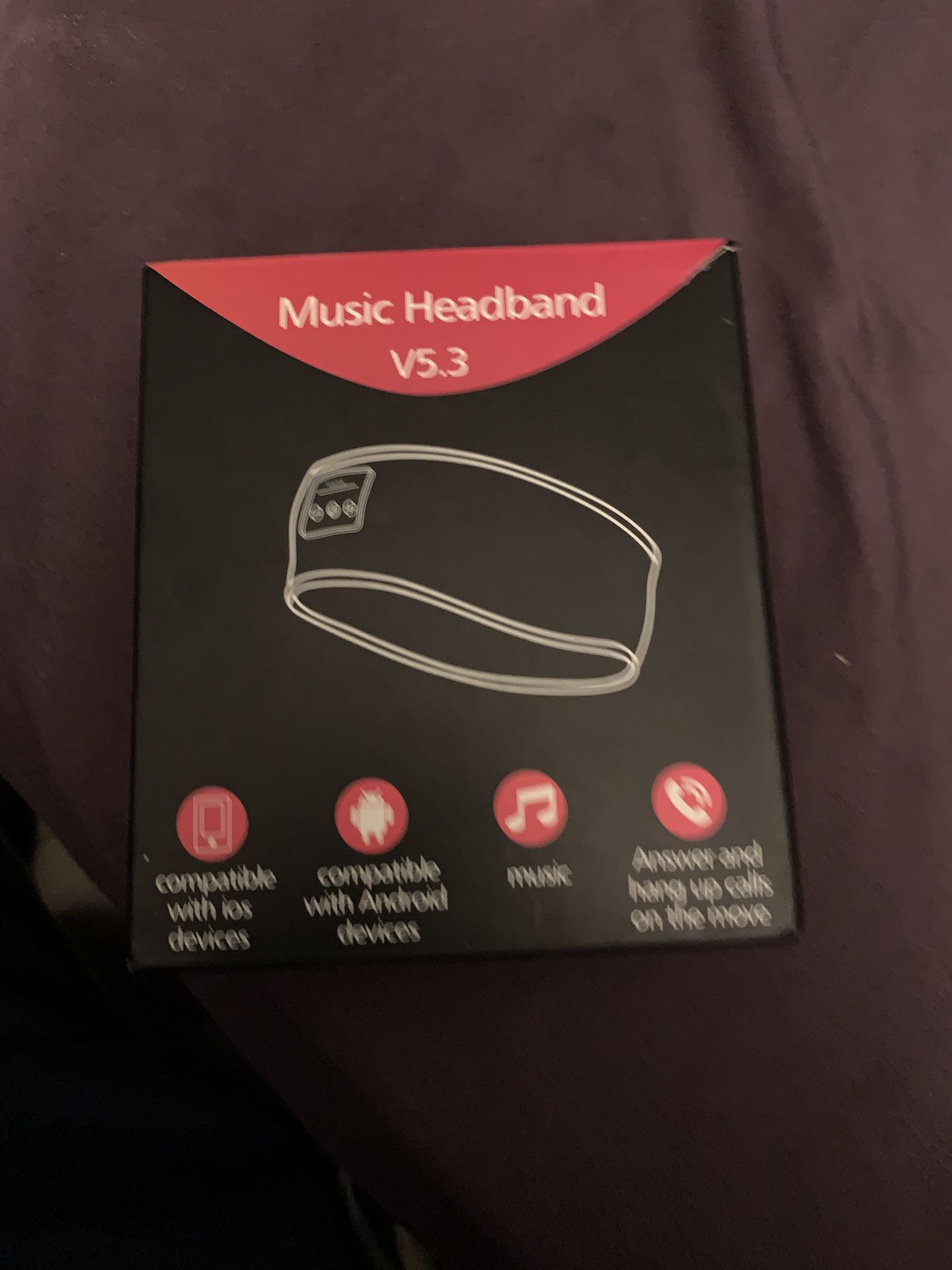 Headband V5.3 Bluetooth Headphones