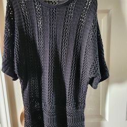 Womens black knitted top