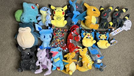 Big Lot of Pokemon Plushies
