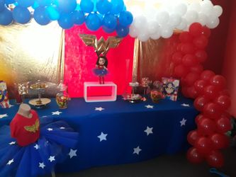 Party decorations, candy table