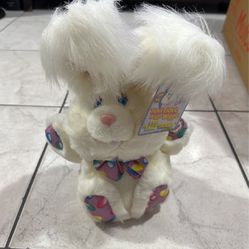 Vintage Giggle Bunny Easter Rabbit 15” Plush Laughs/Giggles 1993 Dan Dee With Original Tags 