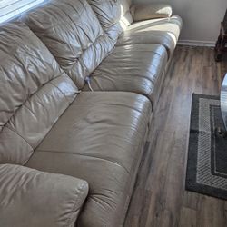 Free Recliner Leather Sofa