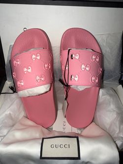Pink Gucci Slides