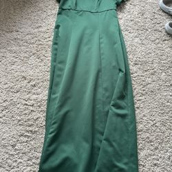 Long Forest Green Dress