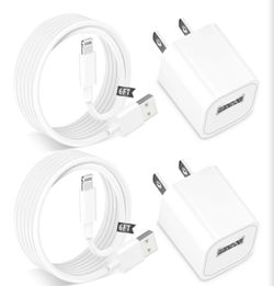 iPhone Charger, 2 Pack Long 6FT USB to Lightning Quick Charge