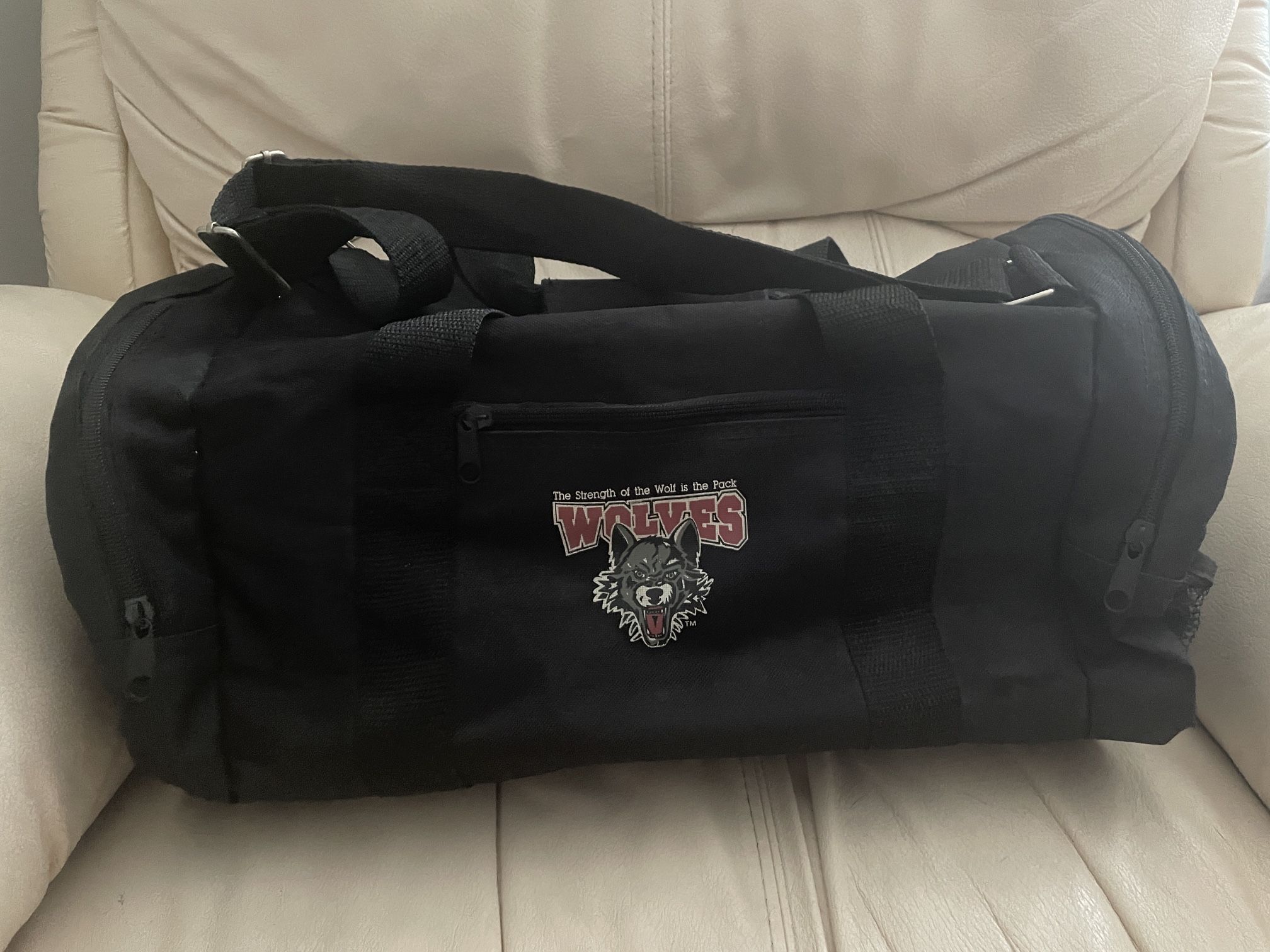 Chicago Wolves Duffle Bag, Stick & Pucks