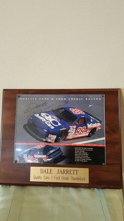 Dale Jarrett Signed Plaque
