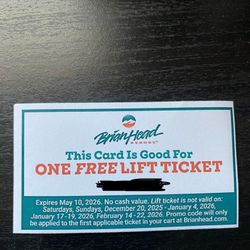 Brianhead Lift Tickets