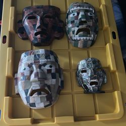 Mosaic masks from Mexico, originally $500