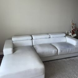 White Sectional 