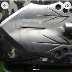 Survival Frog Stainless Steel Shovel Handle Screws Together 