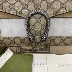  With Original Purchase Invoice GG Dionysus Tiger Buckle Tote Shoulder Bag With Box Dust Bag
