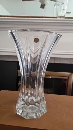 German Lead crystal vase ONE foot tall!!!