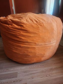 Orange bean bag