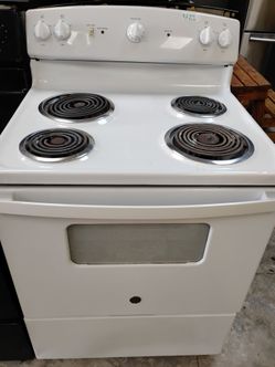 White electric regular coils cooking-range